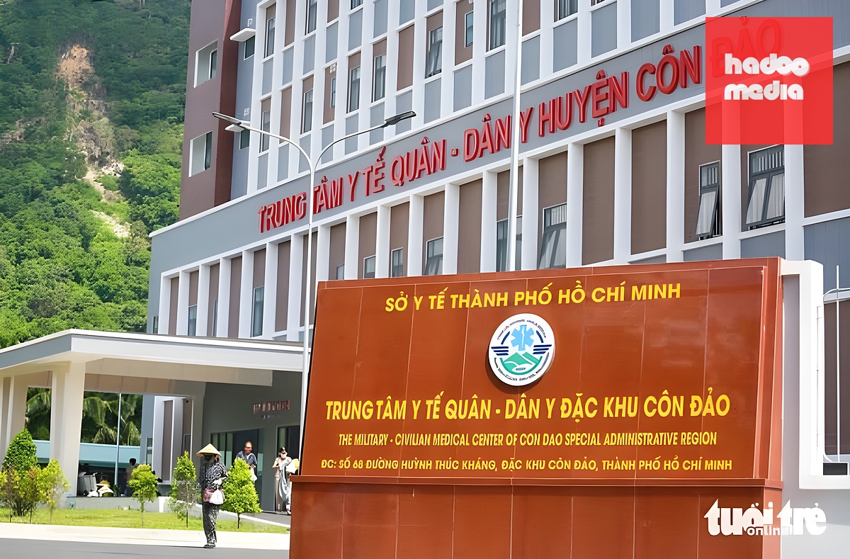 Trung tâm Y tế quân - dân y đặc khu Côn Đảo sẽ đổi tên thành Bệnh viện Đa khoa đặc khu Côn Đảo - Ảnh: CHÂU TUẤN