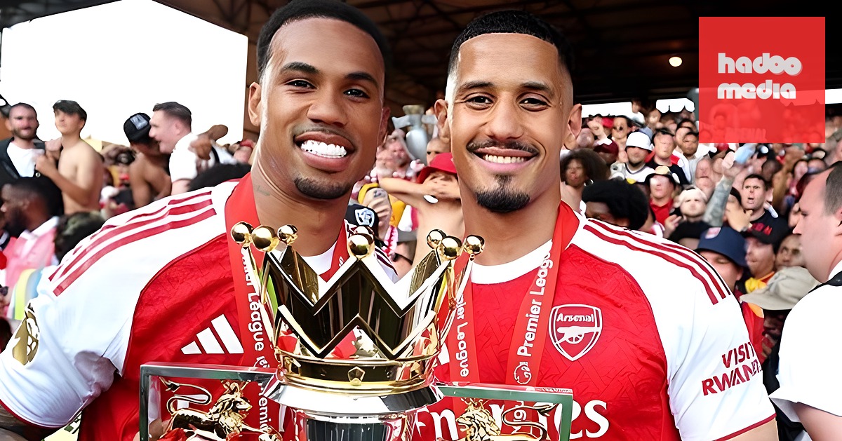 Gabriel và Saliba là lá chắn thép ở hàng thủ Arsenal.
