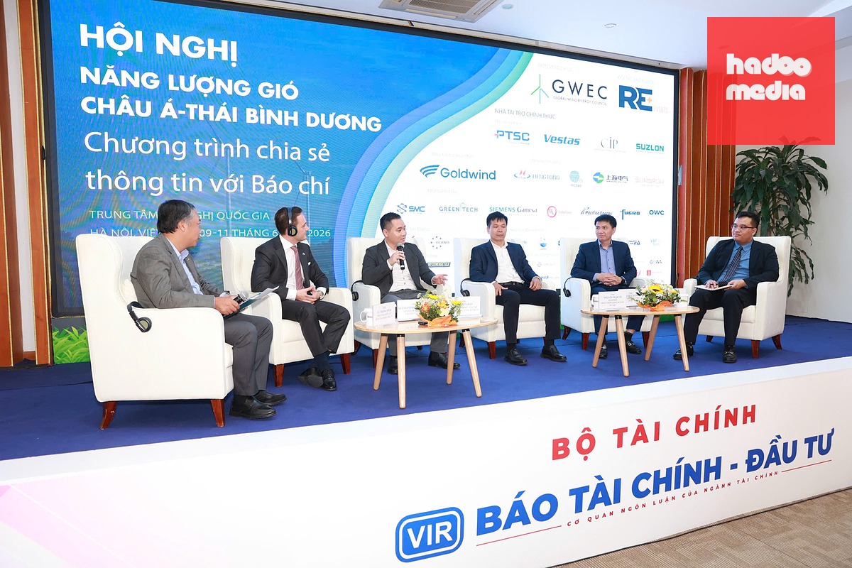 Họp báo Hội nghị Năng lượng gió khu vực châu Á - Thái Bình Dương 2026 (APAC Wind Energy Summit 2026) - Ảnh: C.CƯỜNG