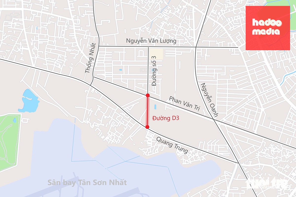 Hướng tuyến đường D3 - Đồ họa: PHƯƠNG NHI