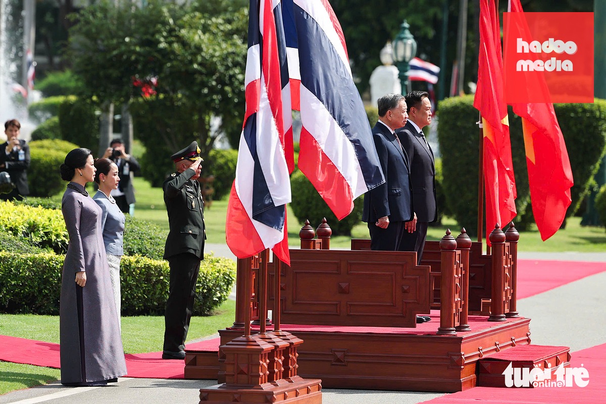 Đây là chuyến thăm đầu tiên của Tổng Bí thư, Chủ tịch nước Tô Lâm đến Thái Lan trên cương vị người đứng đầu Đảng, Nhà nước - Ảnh: NGUYỄN KHÁNH