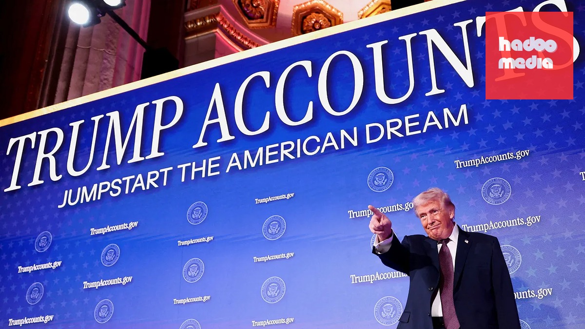 Tổng thống Mỹ Donald Trump ra mắt Tài khoản Trump tại Hội trường Andrew W. Mellon ngày 28-1 - Ảnh: REUTERS