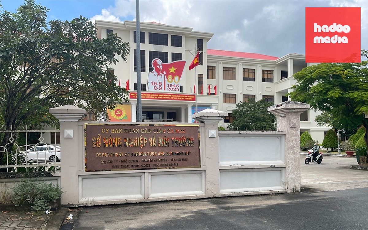 Sở Nông nghiệp và Môi trường tỉnh Cà Mau, nơi có cán bộ được yêu cầu xử lý trách nhiệm - Ảnh: THANH HUYỀN
