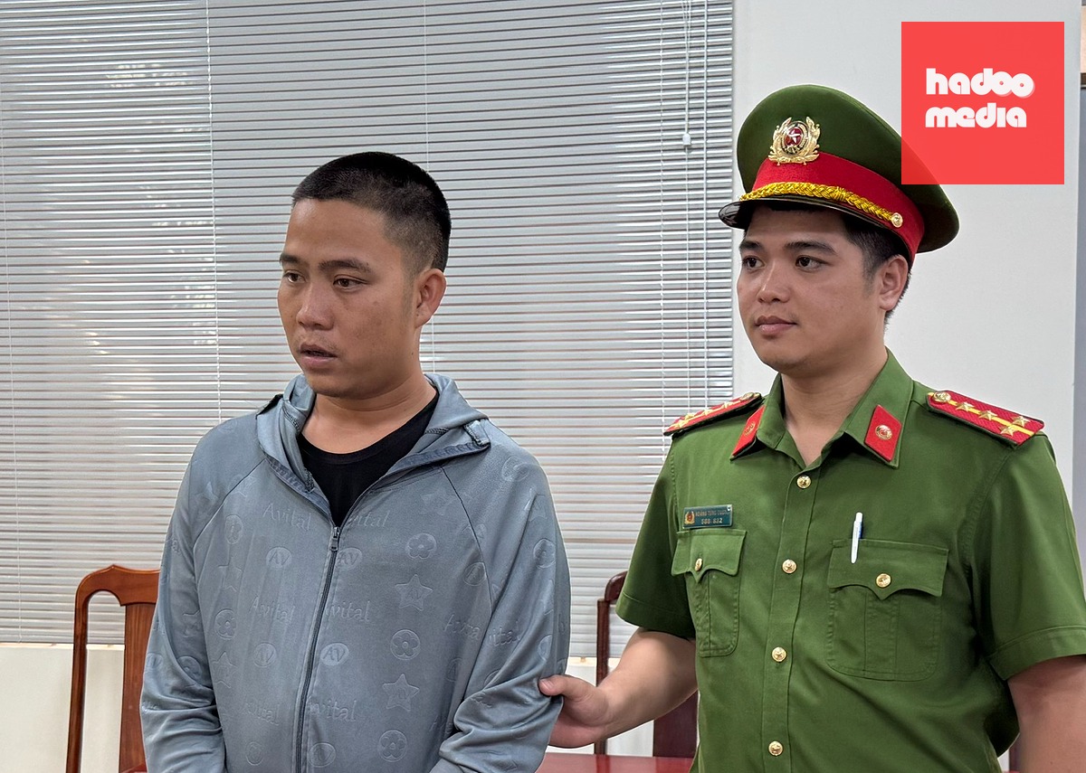 Tài xế Đỗ Đình Chánh tại Cơ quan cảnh sát điều tra - Ảnh: SỸ ĐỨC