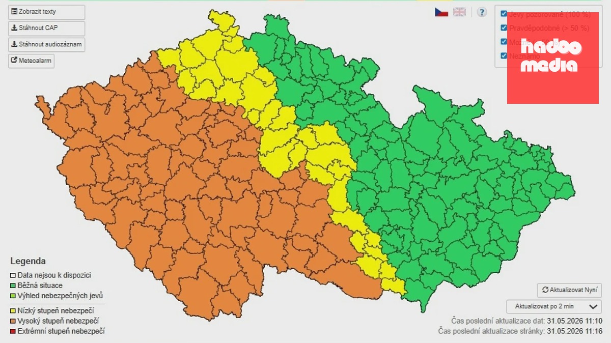 Výstraha meteorologů