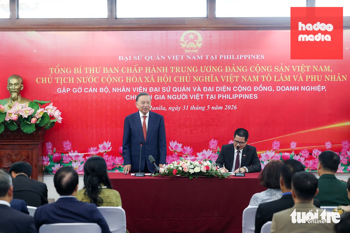 Tổng Bí thư, Chủ tịch nước Tô Lâm tại cuộc gặp kiều bào - Ảnh: NGUYỄN KHÁNH