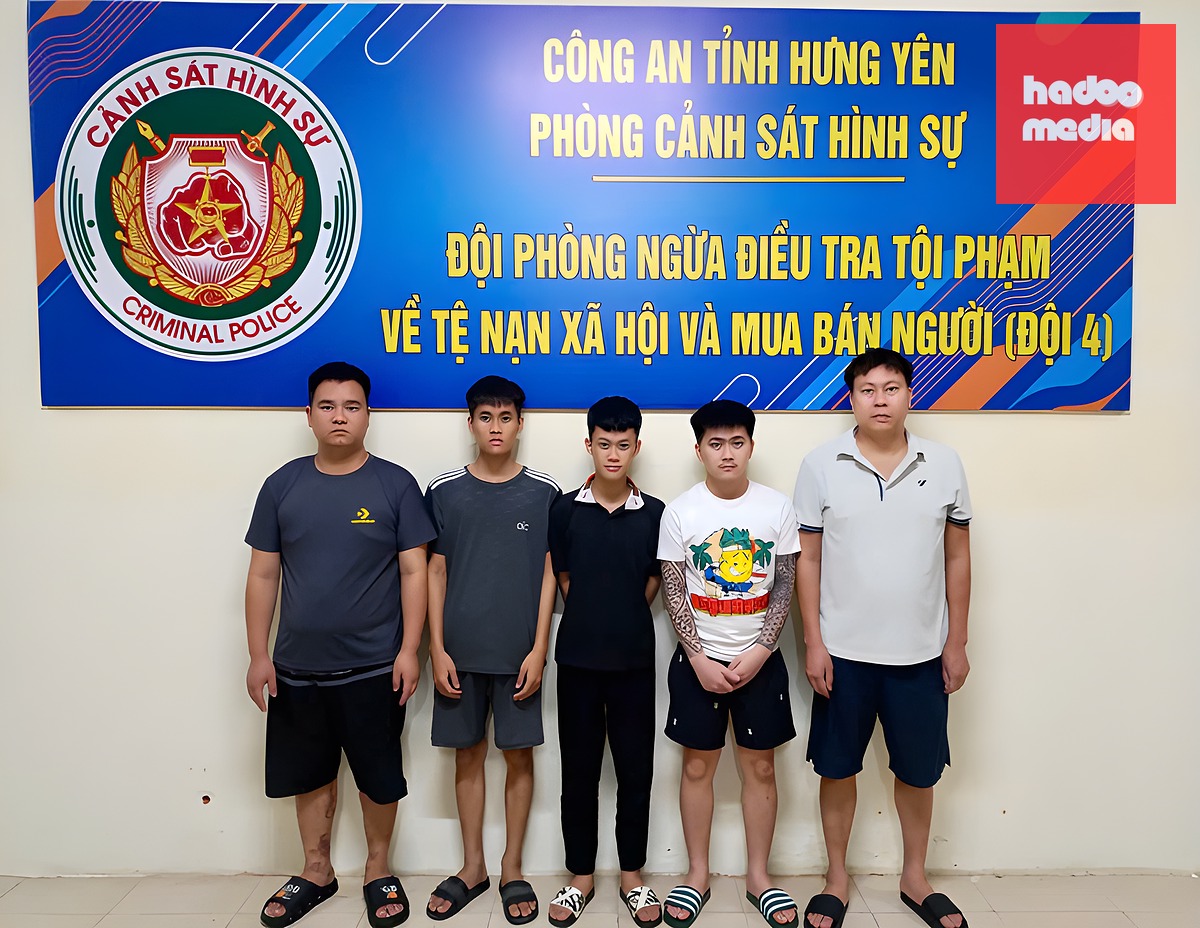 Hoàn Văn Thanh và đồng phạm bị khởi tố. Ảnh: Công an cung cấp