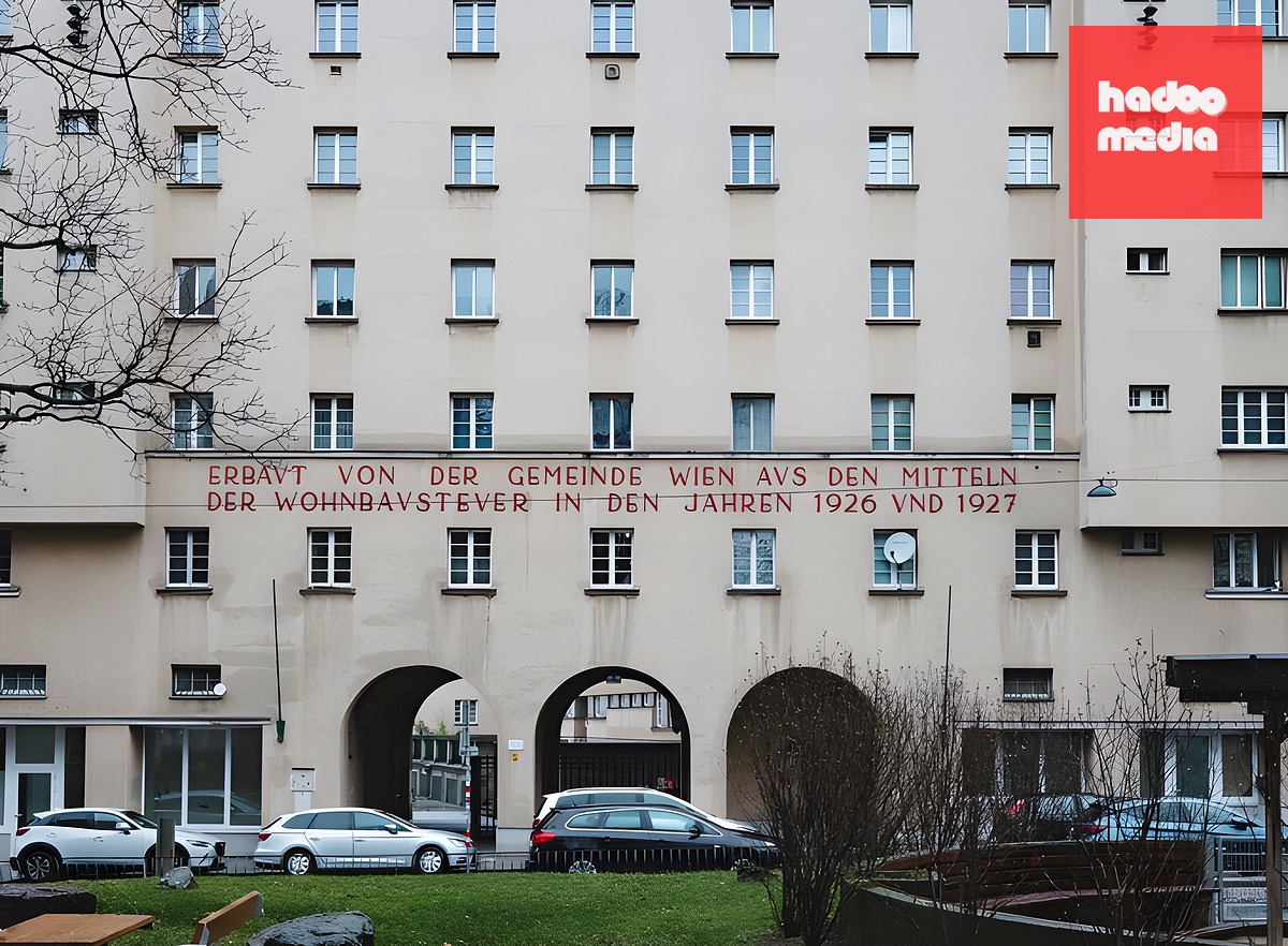 Tòa nhà cộng đồng Matteotti-Hof ở Vienna (Áo). Ảnh: Guardian