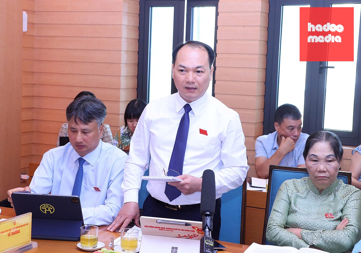 Bí thư Đảng ủy, Chủ tịch HĐND xã Đông Anh Nguyễn Anh Dũng - Ảnh: NGUYỄN ĐIỆP