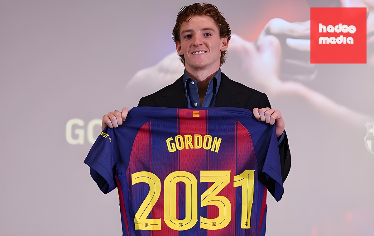 Gordon đã chính thức trở thành tân binh Barca.