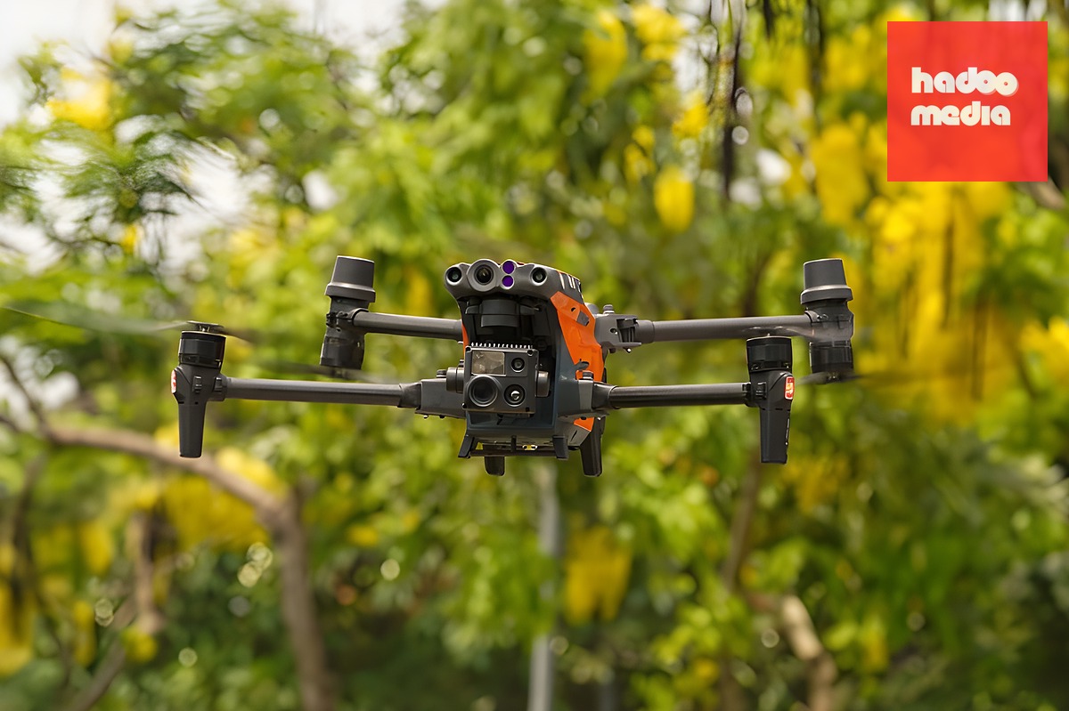 Mẫu UAV đang được thử nghiệm. Ảnh: Việt Thắng