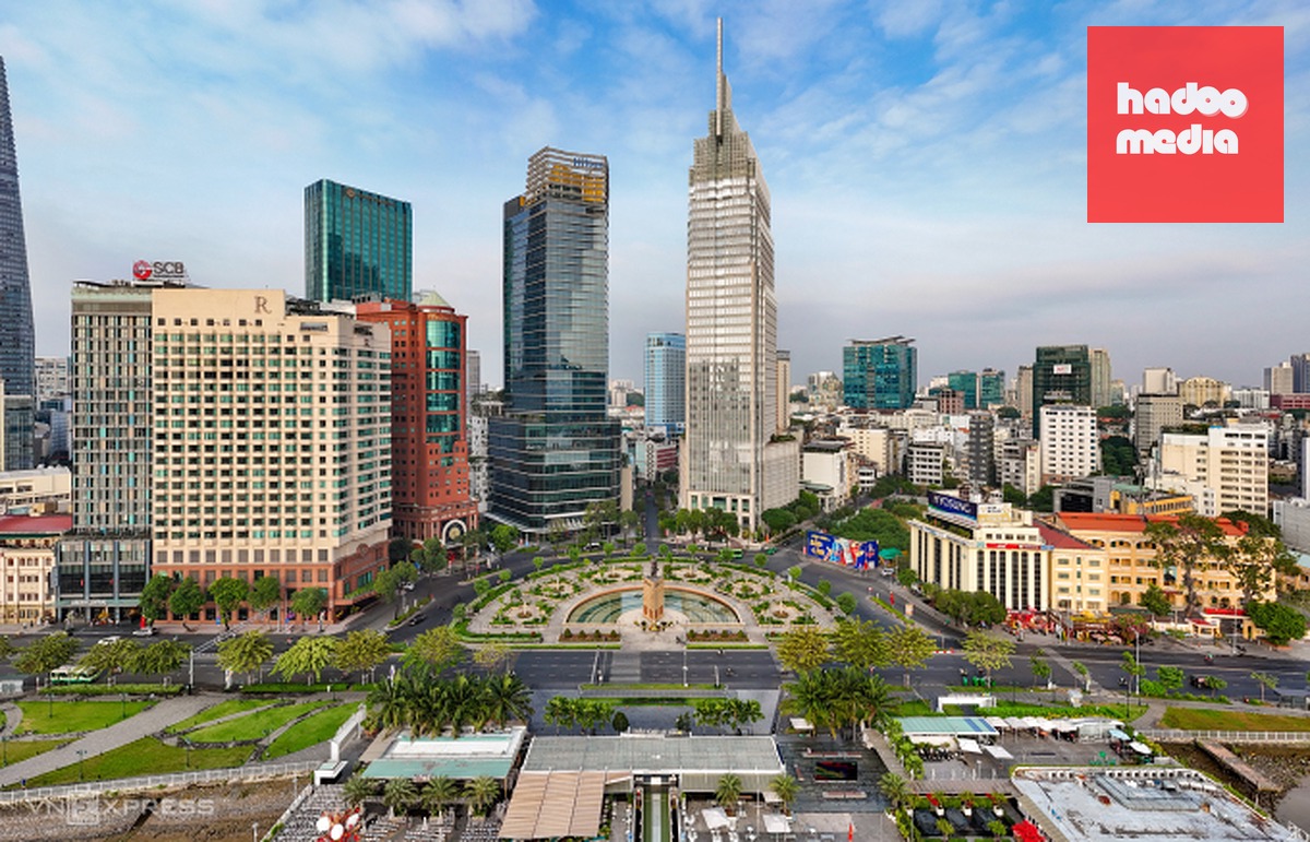 Khu trung tâm TP HCM, đoạn công trường Mê Linh, tháng 1/2025. Ảnh: Quỳnh Trần