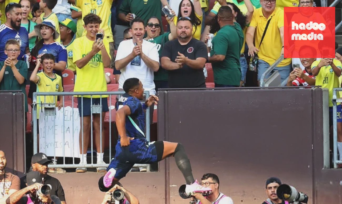 Endrick ghi bàn quyết định cho Brazil.
