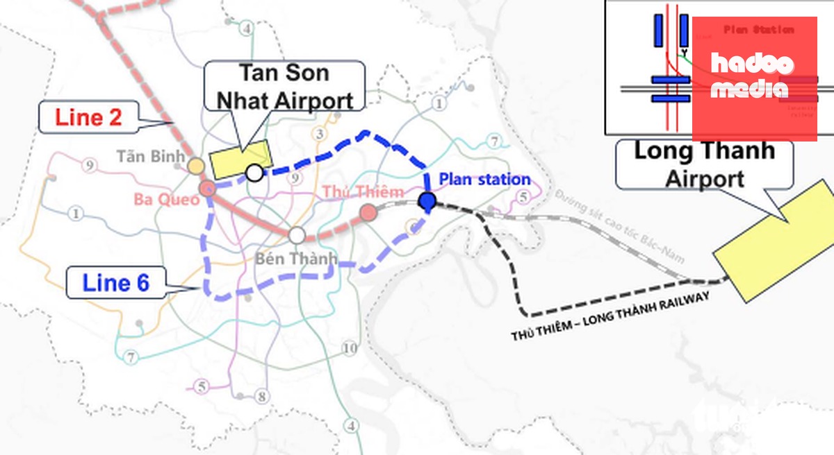 TP.HCM đang tăng tốc triển khai các dự án metro kết nối giữa sân bay Tân Sơn Nhất với sân bay Long Thành - Ảnh: MAUR
