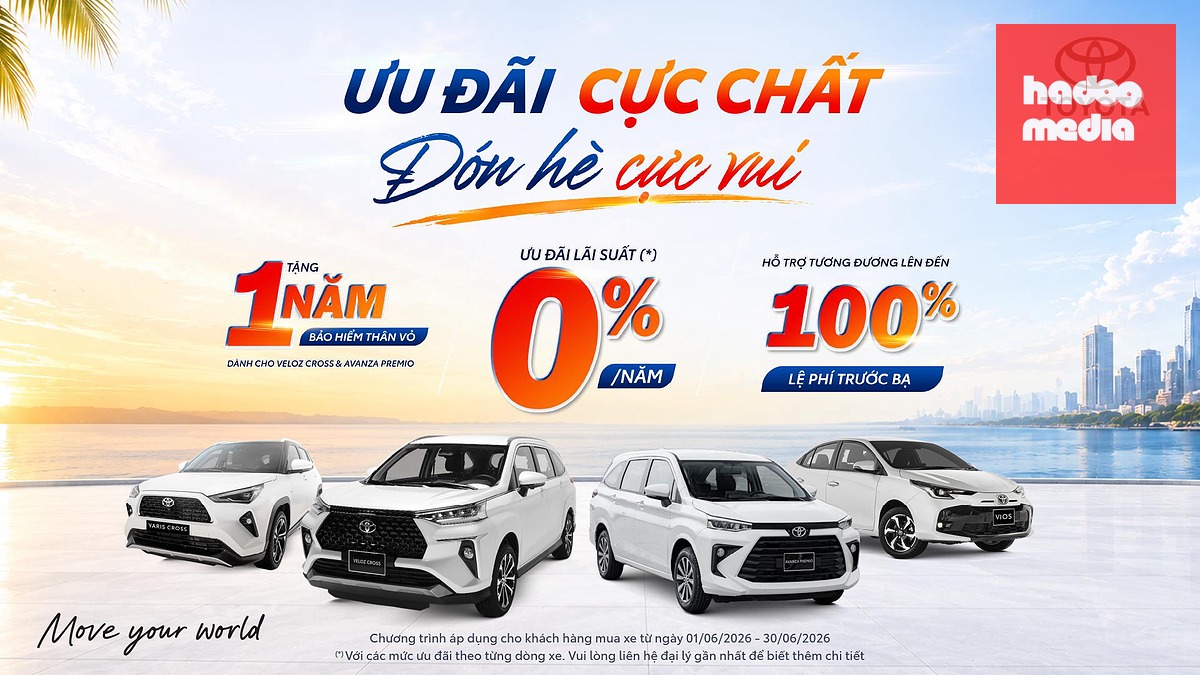 Veloz Cross, Yaris Cross cùng dàn xe Toyota ưu đãi mùa du lịch hè - Ảnh 1.