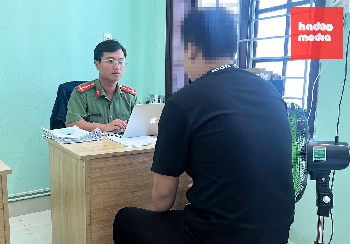 Đ., chủ tài khoản TikTok có tên "Chờ ngày trở lại", đăng tải nội dung xúc phạm danh dự, nhân phẩm người khác - Ảnh: Công an cung cấp