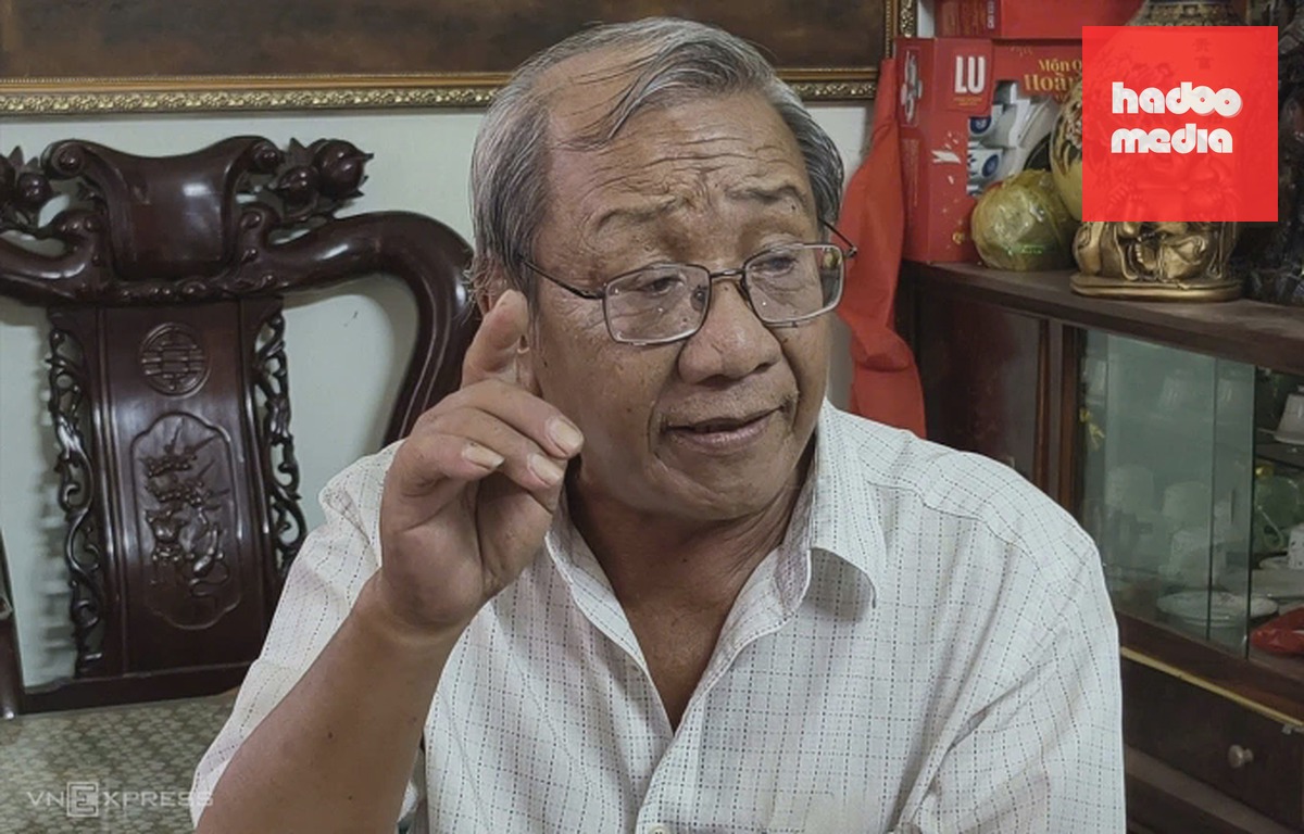 Ông Nguyễn Thành Phước kể lại lúc nhìn thấy cảnh chôn tập thể ở nghĩa trang Đô Thành năm 1968, lúc này ông 12 tuổi. Ảnh: Đình Văn