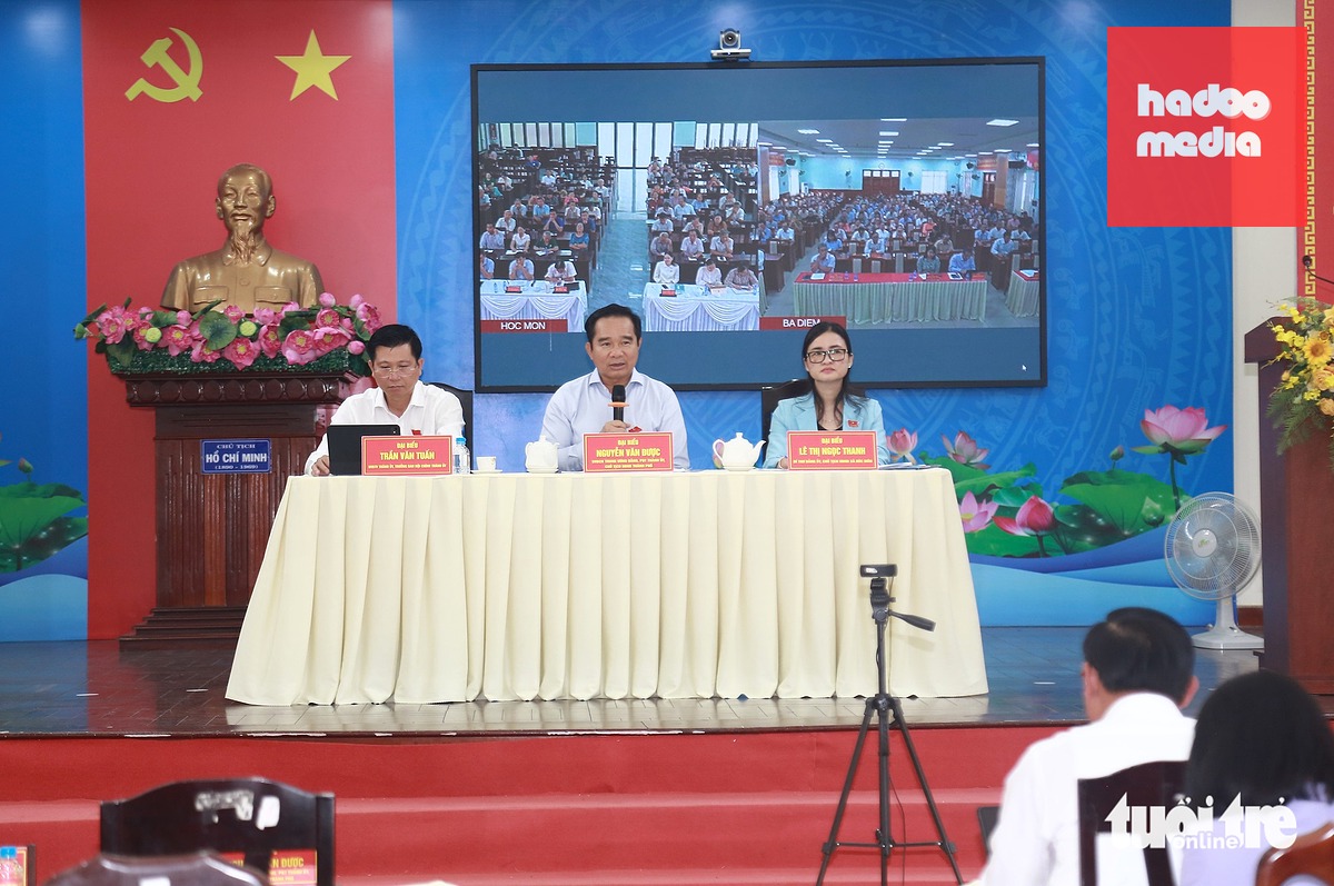 Tổ đại biểu HĐND TP.HCM khóa XI, đơn vị bầu cử số 36 - Ảnh: NGỌC KHẢI