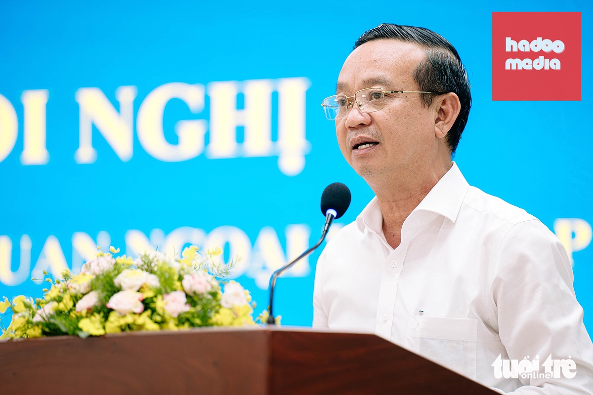 Phó chủ tịch UBND TP.HCM Bùi Minh Thạnh phát biểu - Ảnh: THANH HIỆP