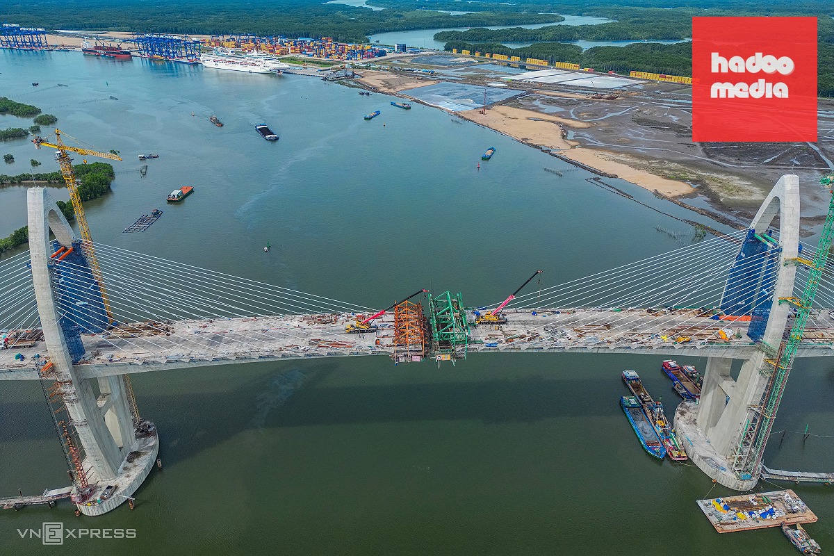 Cầu nối cao tốc Bến Lức - Long Thành với cảng Cái Mép trước ngày hợp long