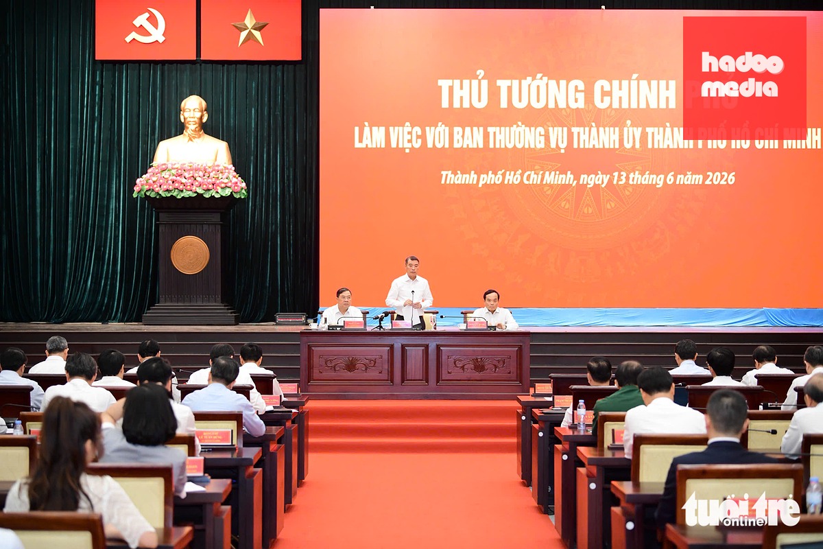 Toàn cảnh buổi làm việc - Ảnh: QUANG ĐỊNH