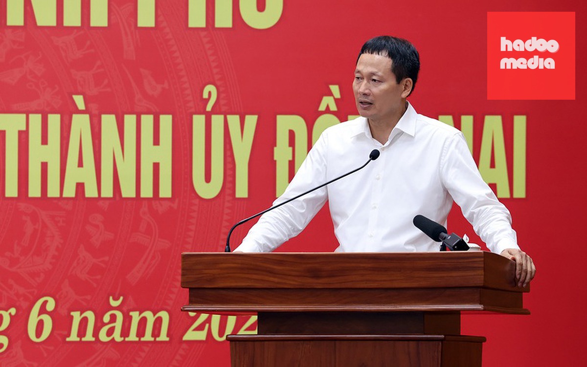 Bí thư Thành ủy Đồng Nai Vũ Hồng Văn phát biểu - Ảnh: VGP