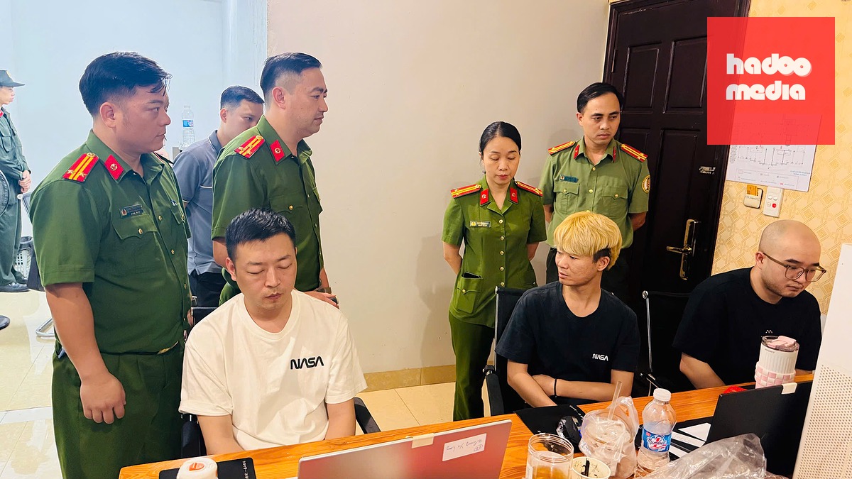 Ổ nhóm lừa đảo này "dạt" từ Campuchia qua Việt Nam để hoạt động lừa đảo - Ảnh: TỐNG HUỆ