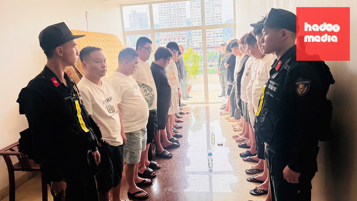 Khi vừa lắp đặt xong hệ thống máy tính, điện tử và bắt đầu hoạt động lừa đảo thì bị công an vô hiệu hóa - Ảnh: TỐNG HUỆ
