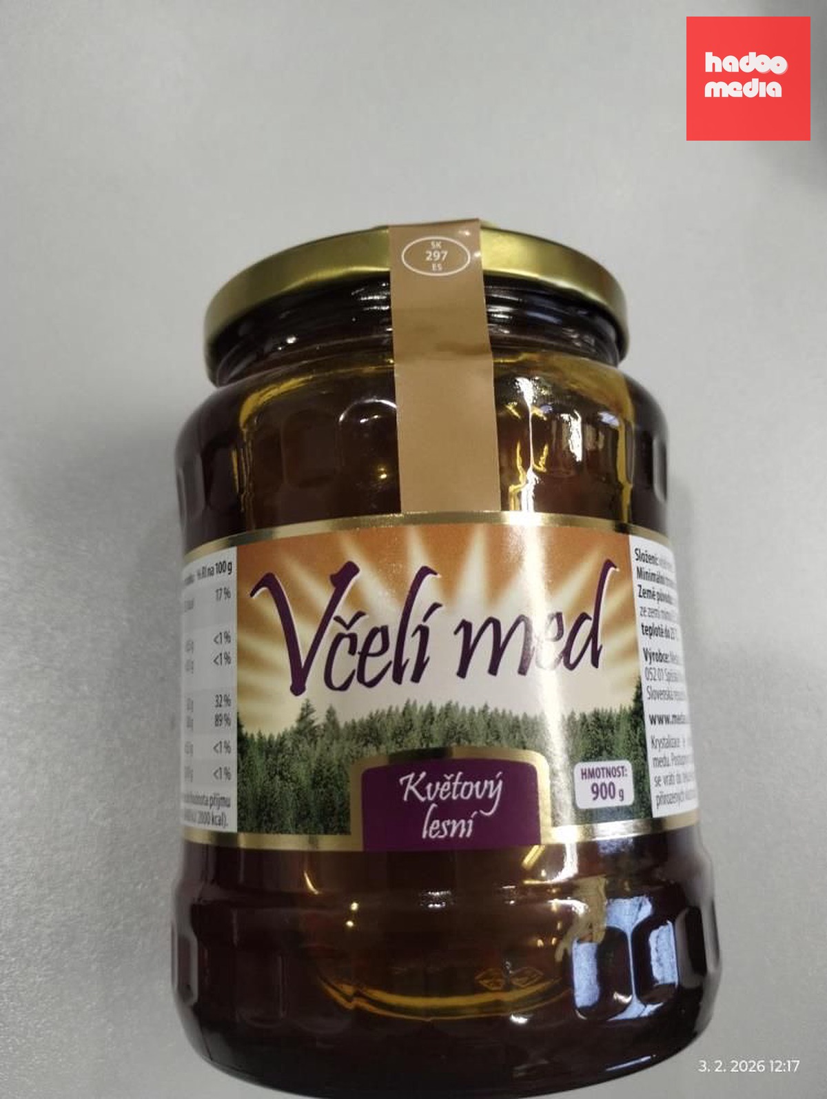 Falšovaný med slovenského výrobce