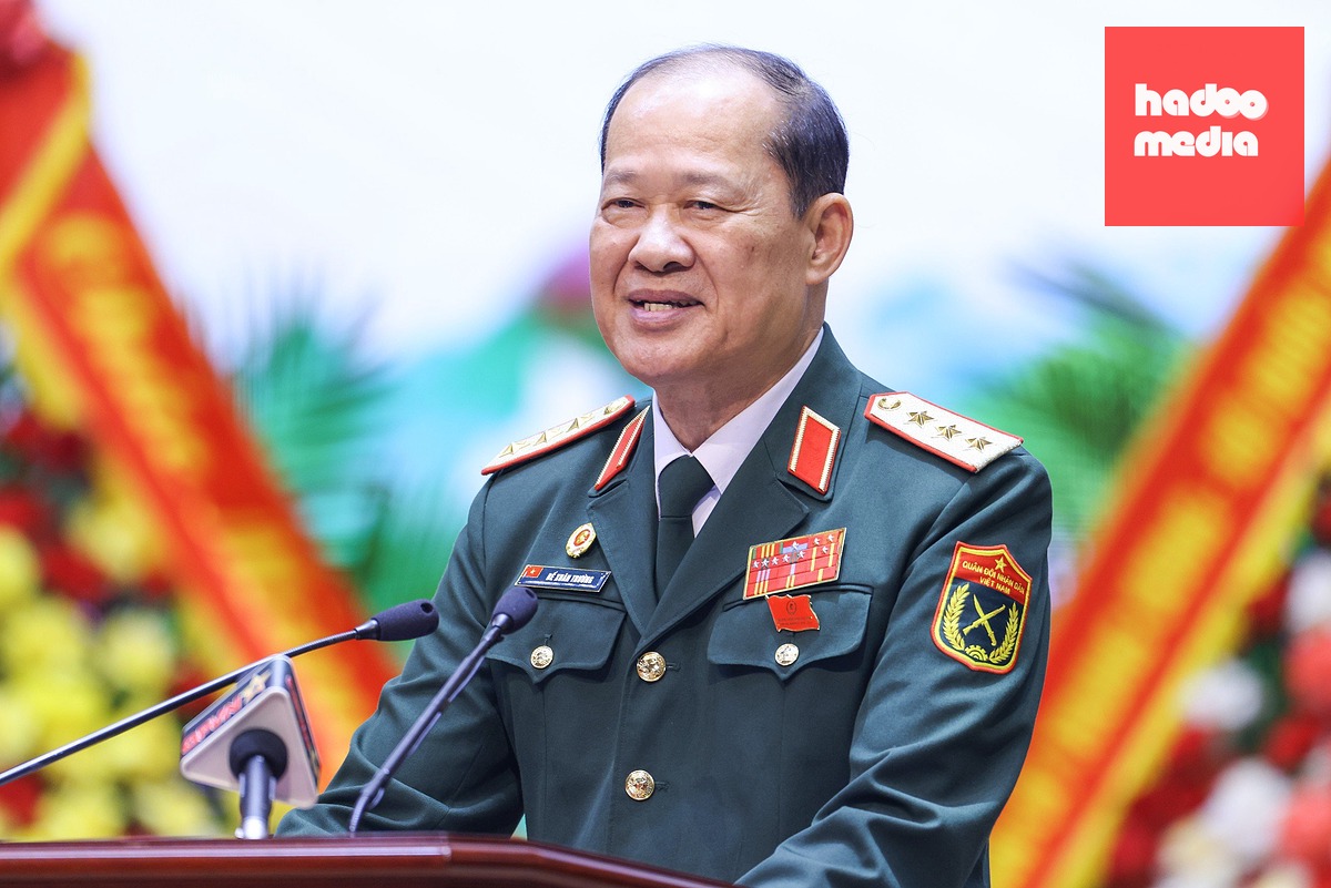 Chủ tịch Hội Cựu chiến binh Việt Nam, Thượng tướng Bế Xuân Trường phát biểu khai mạc Đại hội - Ảnh: BTC