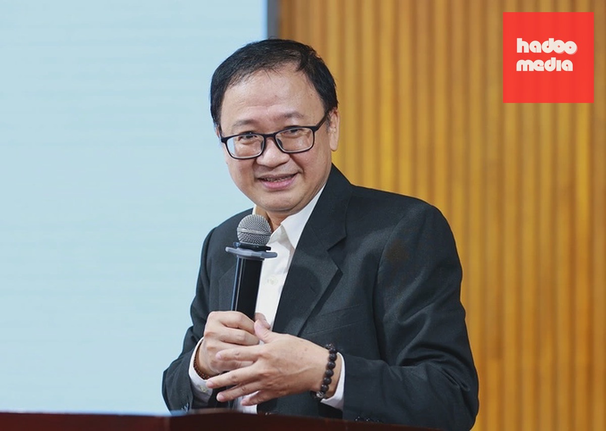 PGS.TS Lưu Quốc Thái tại hội thảo khoa học quốc gia "Luật Đất đai năm 2024 và yêu cầu sửa đổi, bổ sung trong bối cảnh mới", ngày 17/6. Ảnh: Quốc Toàn