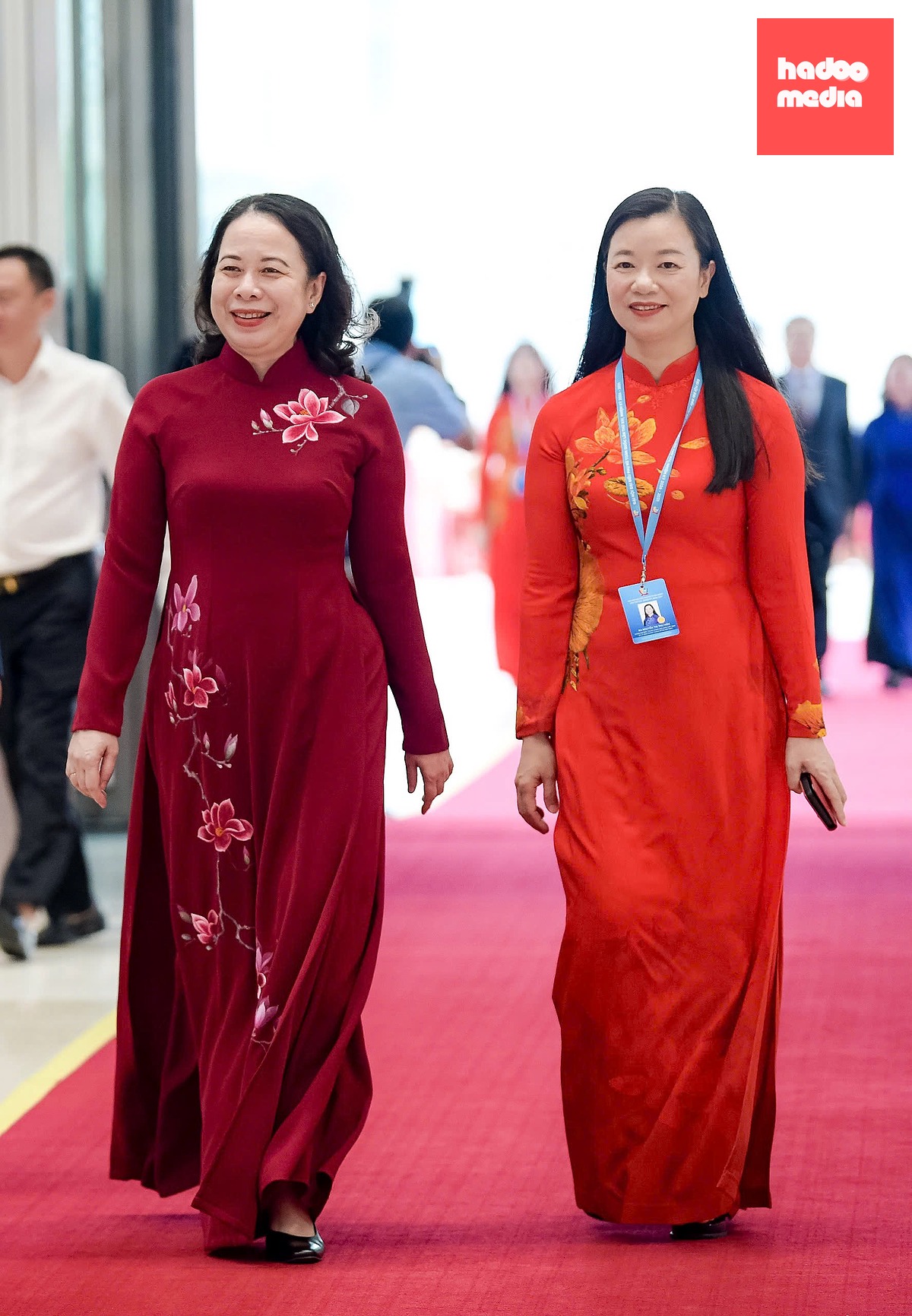 Phó chủ tịch nước Võ Thị Ánh Xuân tới dự đại hội - Ảnh: NAM TRẦN