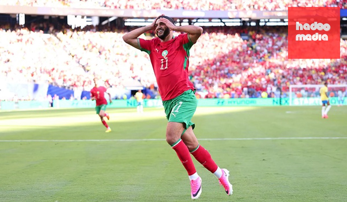 Saibari vừa ghi bàn vào lưới Brazil.