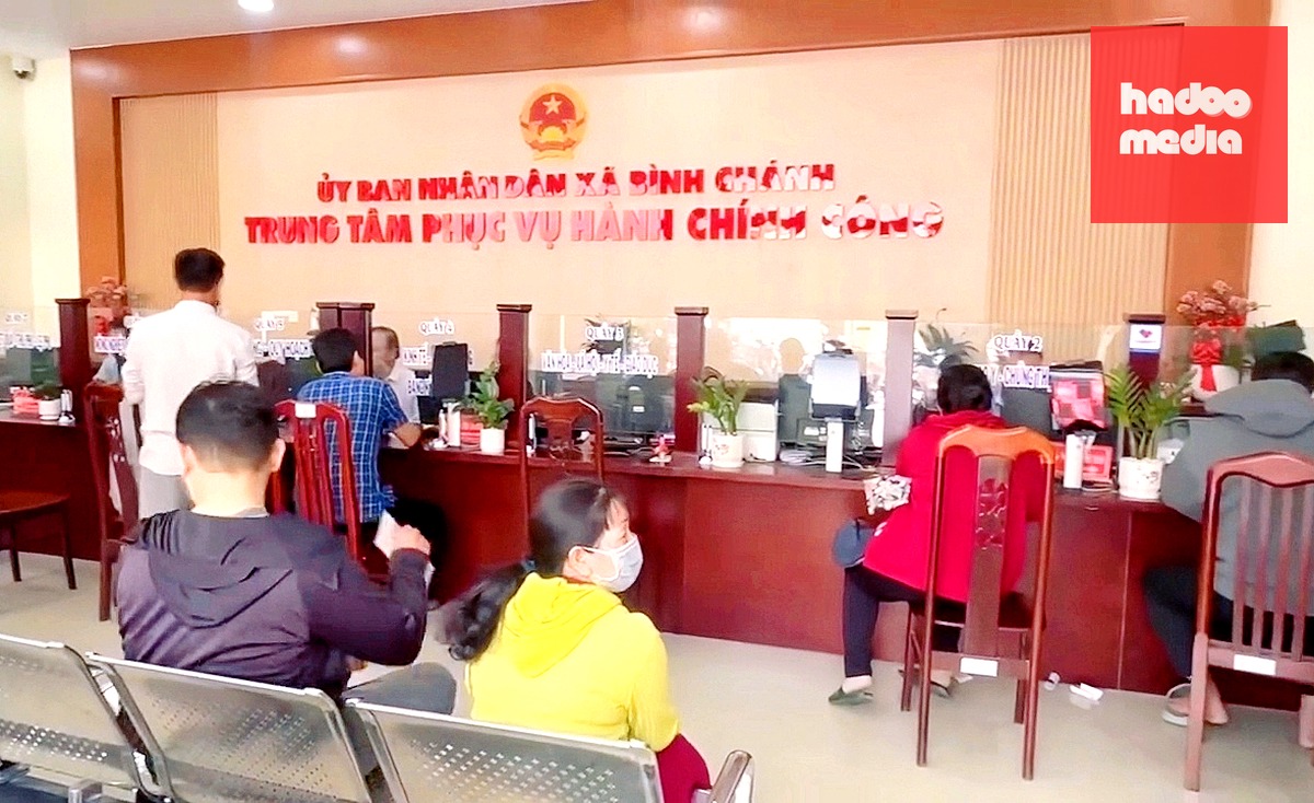 Trung tâm Phục vụ hành chính công xã Bình Chánh - Ảnh: Xã Bình Chánh, TP.HCM