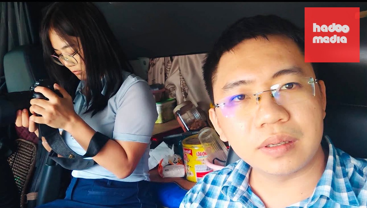 Nữ phóng viên Bông Mai của Tuổi Trẻ tác nghiệp điều tra viết bài “Lần theo 10.000km hàng Trung Quốc vào Việt Nam”