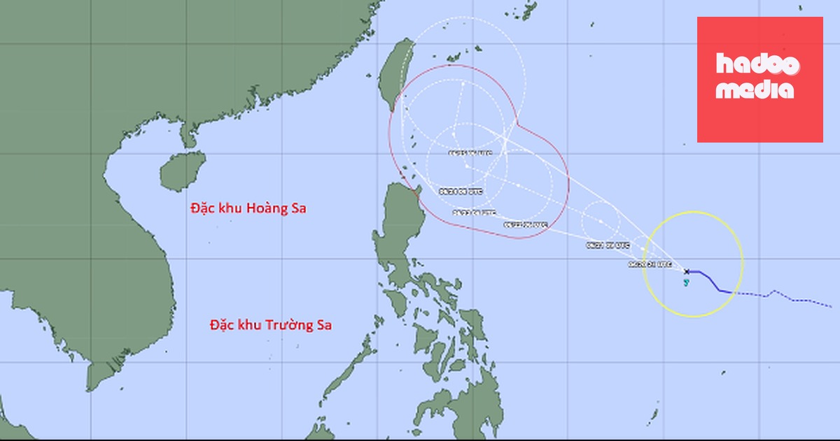 Dự báo vị trí và hướng di chuyển bão Mekkhala - Ảnh: JMA