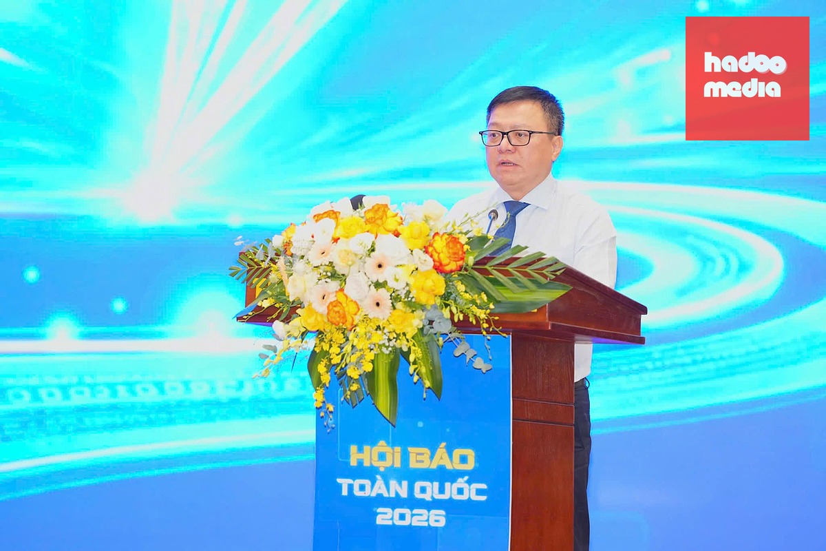 Ông Lê Quốc Minh, Ủy viên Trung ương Đảng, Tổng biên tập báo Nhân Dân, Phó trưởng Ban Tuyên giáo và Dân vận Trung ương, Chủ tịch Hội Nhà báo Việt Nam - Ảnh: HẢI PHÒNG