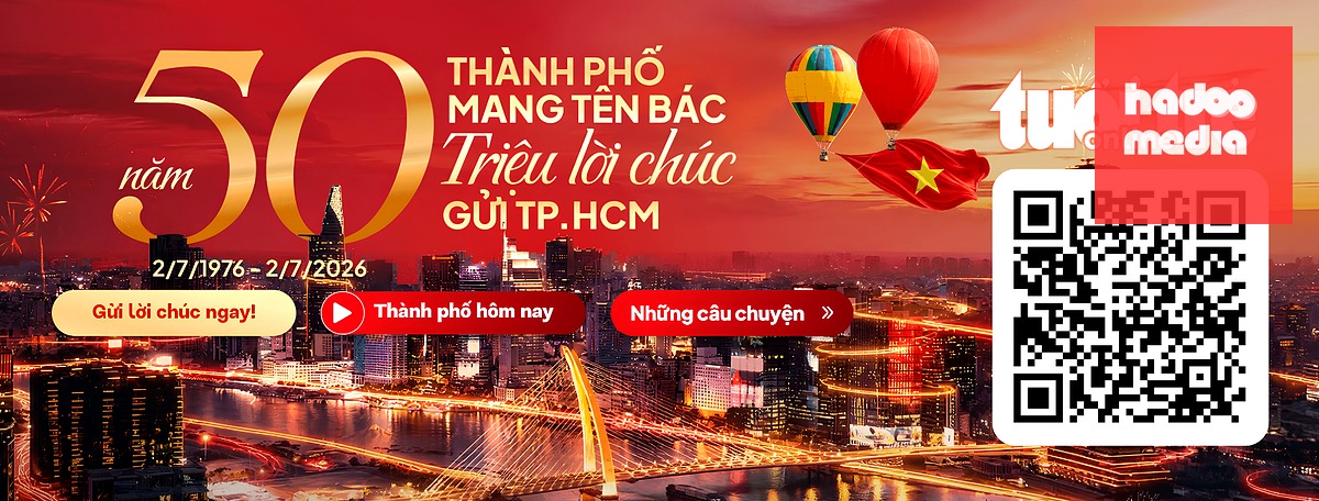 Quét mã QR gửi lời chúc nhân 50 năm Thành phố mang tên Bác - Ảnh: BTC