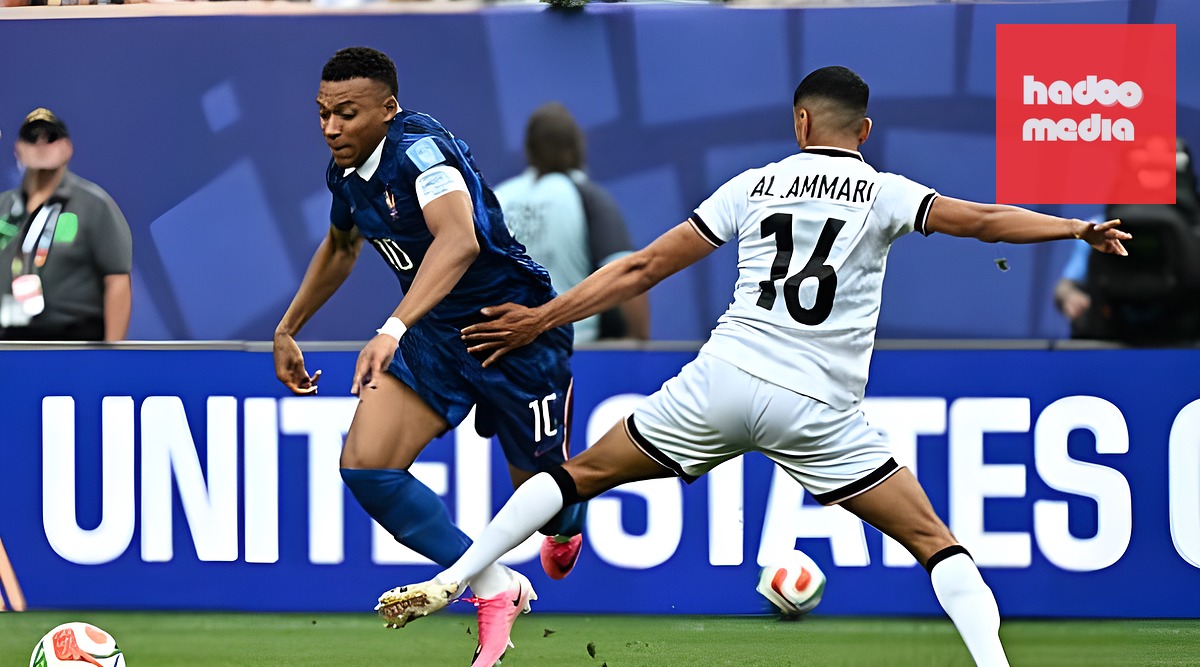 Mbappe được hành thủ Iraq theo kèm sát sao.