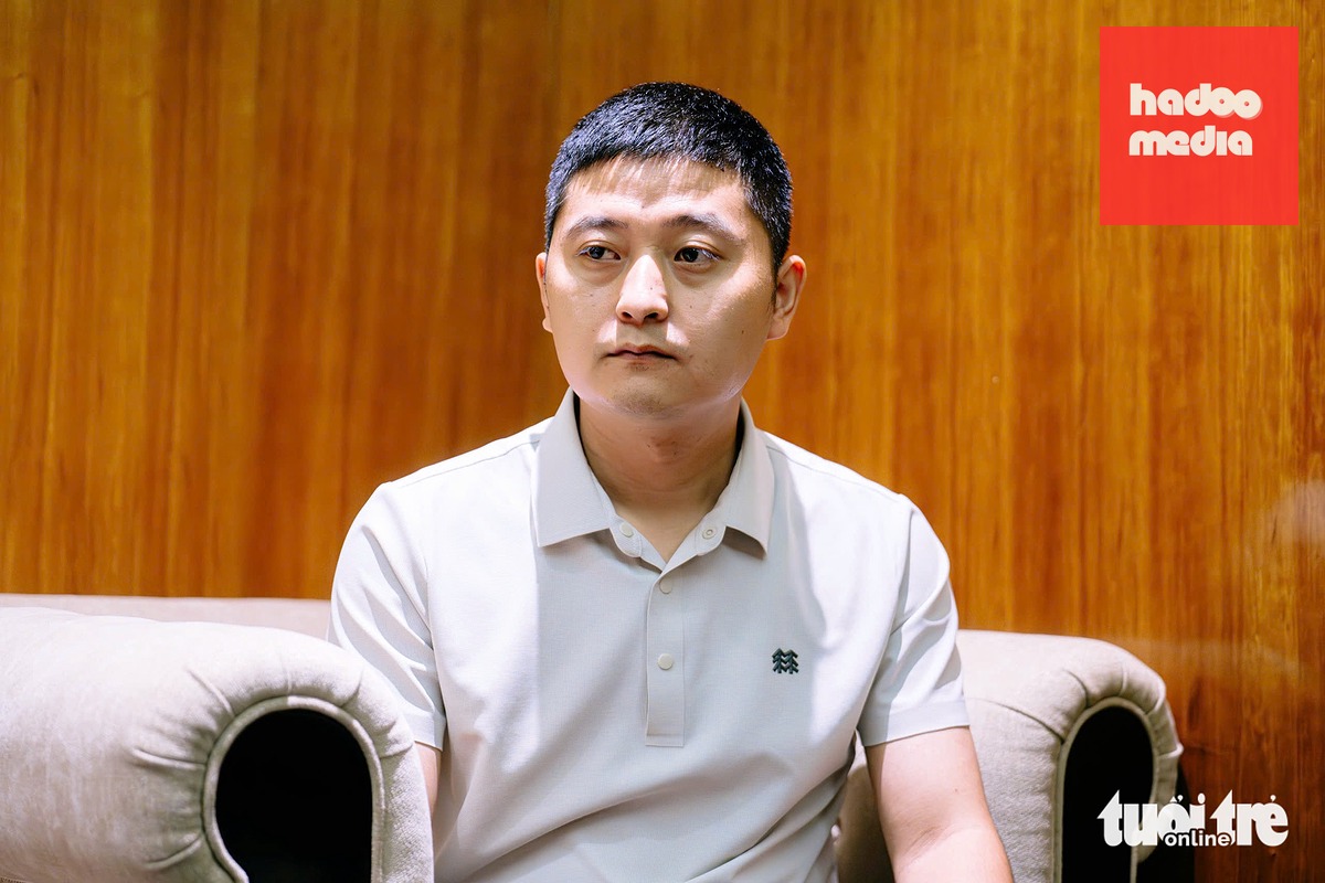 Quản lý thị trường Việt Nam và Thái Lan của Công ty CP trái cây Tiên Phong chia sẻ với Tuổi Trẻ - Ảnh: THANH HIỆP