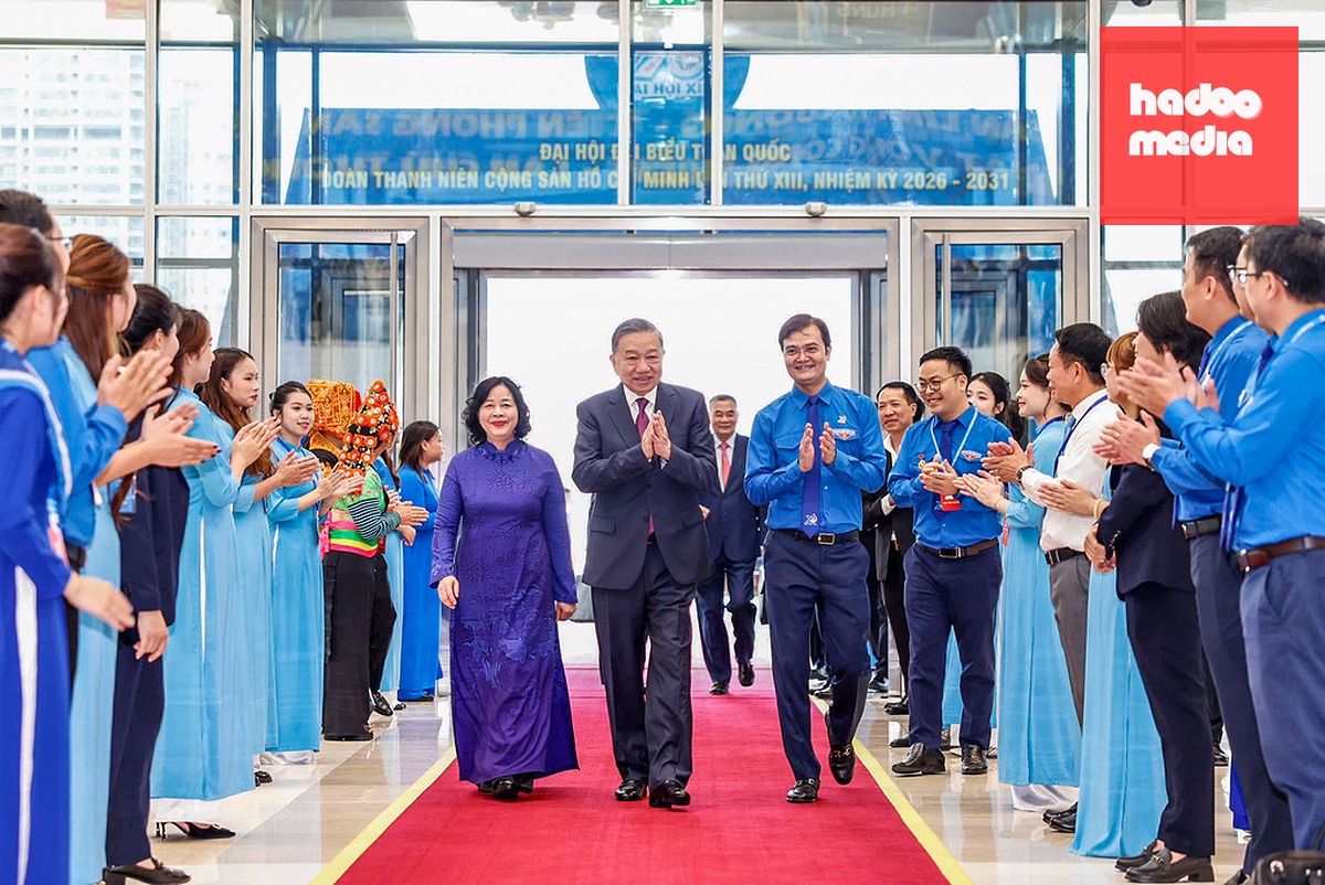 Tổng Bí thư, Chủ tịch nước Tô Lâm dự Đại hội toàn quốc Đoàn TNCS Hồ Chí Minh. Ảnh: Hoàng Phong