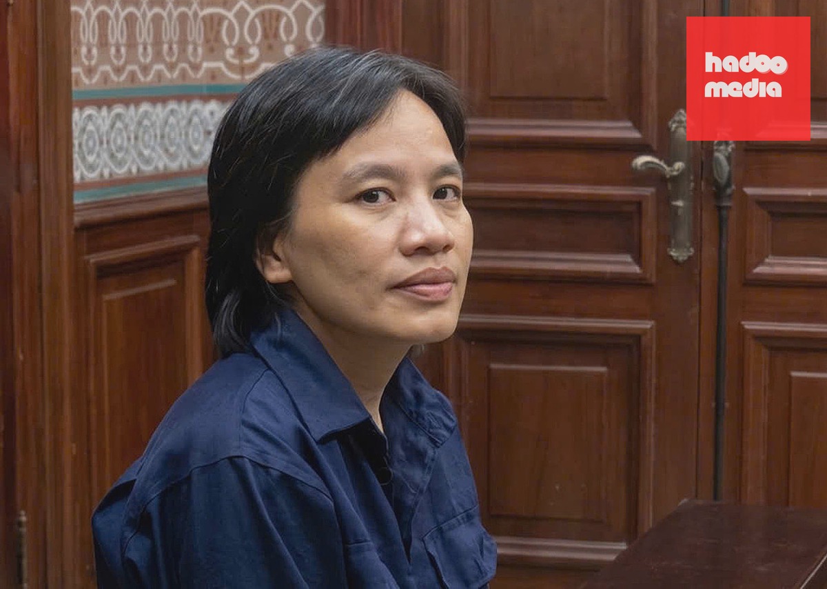 Bị cáo Trương Anh Thư tại tòa hôm nay. Ảnh: Bình Nguyên