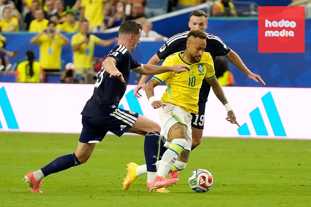 Neymar ở trận Brazil thắng Scotland tại lượt trận thứ 3 bảng C VCK World Cup 2026.