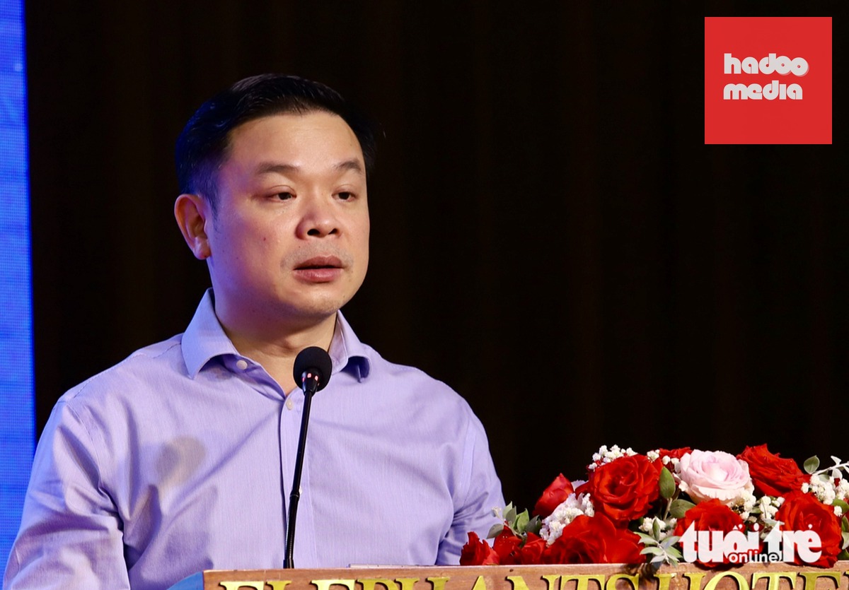 Ông Đỗ Hữu Huy - Chủ tịch UBND tỉnh Đắk Lắk - khẳng định địa phương đang tạo môi trường đầu tư thuận lợi hơn cho doanh nghiệp thông qua cải cách hành chính, chuyển đổi số - Ảnh: MINH PHƯƠNG