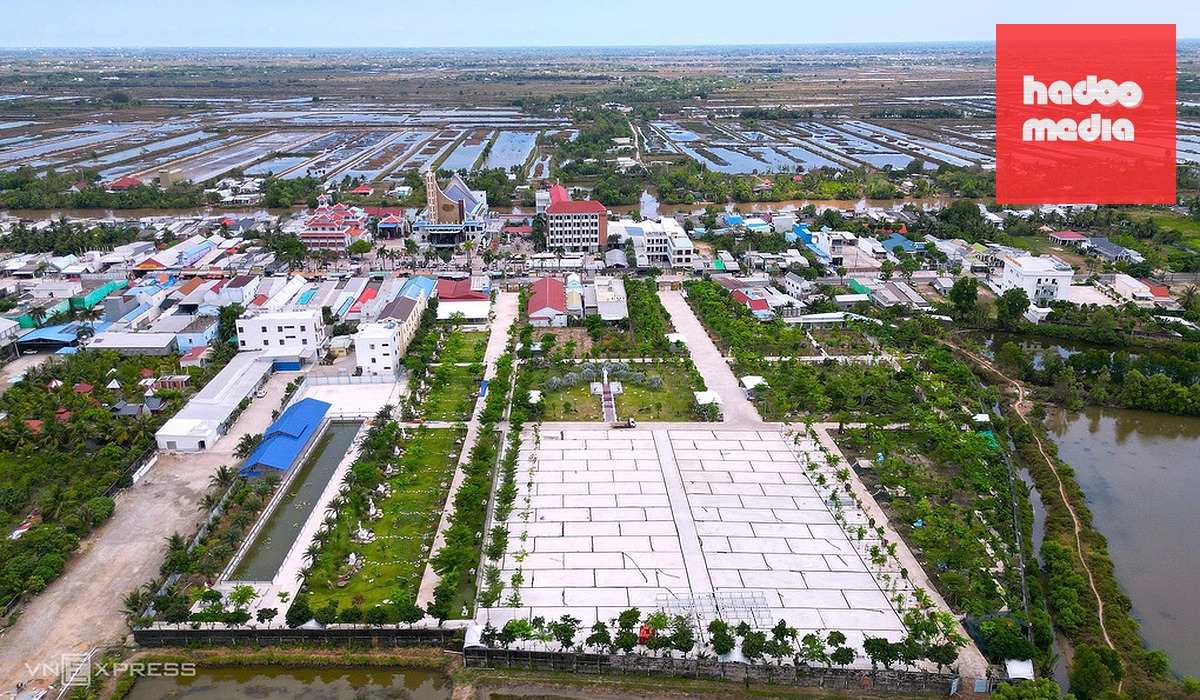 Toàn cảnh trung tâm hành hương Tắc Sậy - nơi sẽ diễn ra lễ tuyên phong Chân phước. Ảnh: Chúc Ly