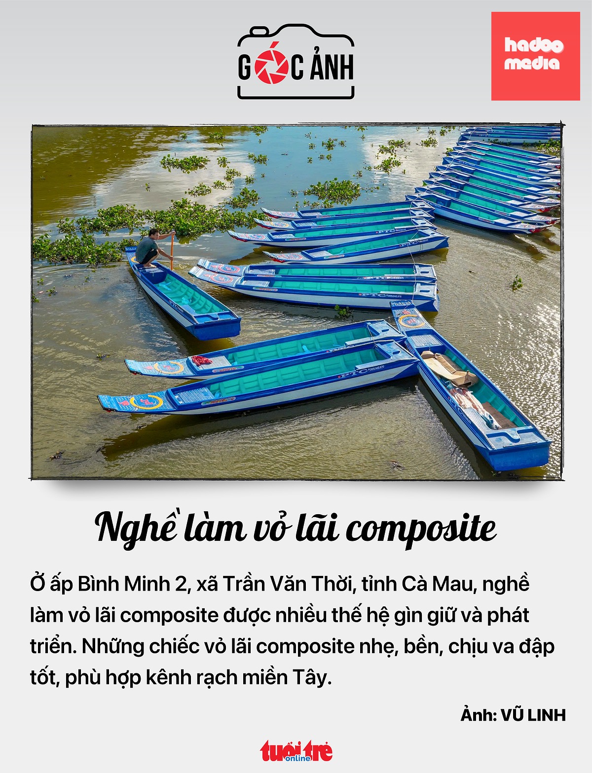 Nghề làm vỏ lãi composite - Ảnh: VŨ LINH
