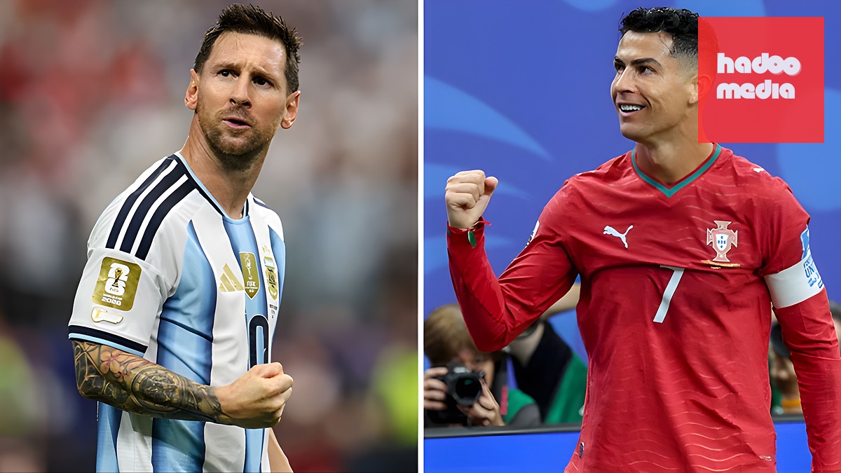 Người hâm mộ đang chờ đợi vào kịch bản tuyển Argentina của Lionel Messi chạm trán tuyển Bồ Đào Nha của Cristiano Ronaldo ở chung kết World Cup 2026. Ảnh: BBC Sport.