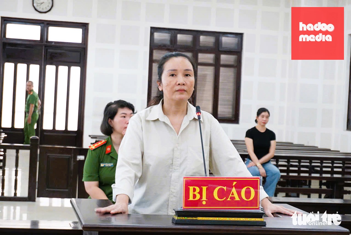 Bị cáo Lê Thị Nhạn - Ảnh: ĐOÀN CƯỜNG