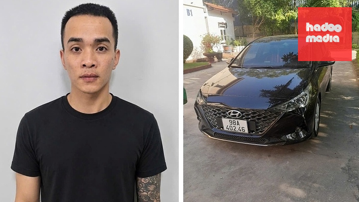 Lương Văn Dũng và tang vật bị thu giữ. Ảnh: Công an cung cấp