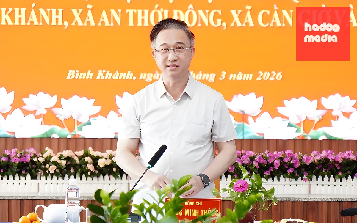 Phó bí thư Thành ủy Đặng Minh Thông: Cần Giờ, Thạnh An tập trung giải ngân đầu tư công, tạo nguồn phát triển đảng - Ảnh 2.